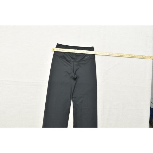 Nike Dri-FIT Women's Black Straight Leggings Pull On Solid Regular Size M Poly - Picture 5 of 8